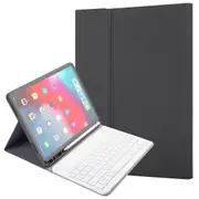 Silk Texture Bluetooth Keyboard Case For Ipad Pro 11 With Pen Slot & Stand Function