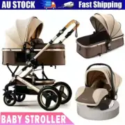 Lightweight Foldable Baby Stroller Toddler Pram Newborn Large Storage 10 in 1