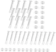 OFFSCH 24pcs Pool Connector Pins patch kit Plastic Pool pool pin fittings small frame pool pin metal frame pool pool accessory white swimming pool small box abs