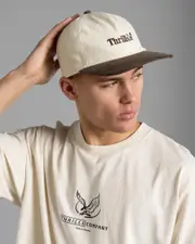 [Thrills] Thrills Men's Workwear 5 Panel Cap in Heritage White/Java One Size Heritage White/Java