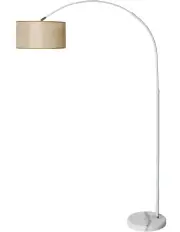 [Emitto] Modern LED Floor Lamp in White/Beige