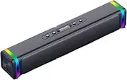 JSEIAJB Computer Speaker with Microphone Integrated Desktop Home Laptop Speaker Wired Overweight Bass