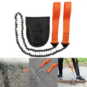 Hand Zipper Saw Carbon Steel Teeth Survival Hand Chainsaw for Outdoor Camping
