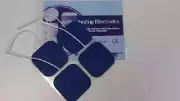 4 Replacement Pads for Massagers / Tens Units electrode pads2x2Inch Blue Cloth