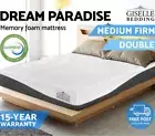 Premium Double Memory Foam Mattress Cool Gel Non Spring Egg Shaped Foam 21cm