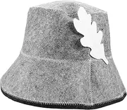 Homoyoyo Wool Sauna Hat for Men and Women - Water Absorbent Felt Sauna Cap - Breathable and Portable Shower Cap for Bathing and Sauna Use Ideal for Hair Protection and Comfort