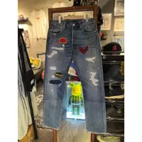 在飛比找蝦皮購物優惠-【TACKSTHGOOD】Levi's 501貼布水洗破壞排