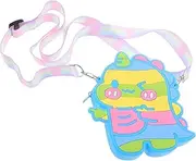 [LIFKOME] Dinosaur Shape Boys and Girls Coin Bag Soft Silicone Crossbody Purse Boys Girls Accessory