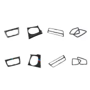 Carbon Fiber Multimedia Control Headlight Switch Frame Decor For BMW 3 4 Series (for: BMW)