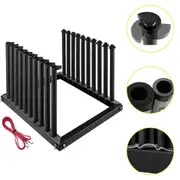 Windshield Rack 9-Lite, Windshield Truck Rack Steel, Windshield Glass Rack 24-Inch Height, Windshield Rack for Truck with PVC Pad & Foam Padding, Glass Rack for Truck, for Glass