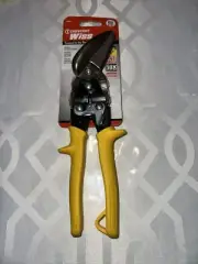 Crescent Wiss M80s Offset Straight Snips 18ga W/ Yellow Handles