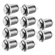 10pcs Waterproof Push Button Momentary Stainless Steel Push Button On Off 12mm