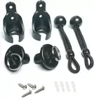 Replacement Shade Parts Bungee End Cap Kit Black for Coolaroo Exterior Cordless