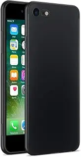 Gueche Compatible with iphone 7, iphone 8 and iphone SE 2020 Case, Premium Flexible Thin Cover Shock Proof with Drop Protection Coque Funda Cover for iphone SE 3 2022, Basic Phone Case. Black