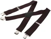 [IOIUSKKU] Adjustable Heavy Duty Suspenders with X Back Straps for Adults
