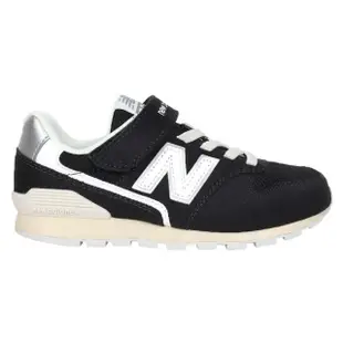 【NEW BALANCE】17-23CM_男女中大童復古慢跑鞋-WIDE-996系列 N字鞋 NB 黑白(YV996CU3)