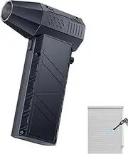 Qkbuza Air Duster Cleaner, 140000Rpm Cordless Air Blower Small Handheld Cleaner, Portable Multi-Functional Car Detailing Tool Snow Removal Helper for Keyboard, Camera