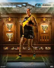 Richmond tigers football champion TEAM PLAYER PHOTO , Dustin Martin,1