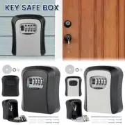 Key Box Wall Mounted Key Safe 4 Digit Combination Key Storage Box Safe CO
