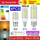 1/4/8 LED Corn Bulb E27 E14 B22 7W 12W 15W 20W 25W 5730SMD Globe Lamp Spot Light
