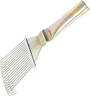 Beavorty Horsehair Wool Comb Massage Comb Cattle Tail Brush Livestock Rake Grooming Brush Horse Body Brush Deshedding Brush Cleaning Steel Hair Removal Brush Bridegroom Small