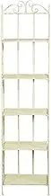 Multipurpose Wrought Iron Made Antiqued White Finish W43xDP28xH178 cm Sized Collapsible ?tag?Re