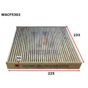 WACF5302 - WESFIL CABIN FILTER RCA108P/RCA223P fits HONDA (for: Honda)