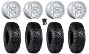 KMC Technic 15" Wheels Gloss Machined 30" Intersect Tires Renegade Outlander
