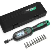 Digital Torque Screwdriver, 2.66-53.1 in.lb/0.3-6N.m, 1/4 Inch Pound Electric...
