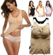 Cami Shaper Tank Top 3 Pack Women Bra Body Shaper, Multi, Large