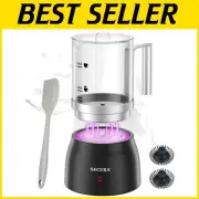 Dishwasher Safe Milk Frother & Steamer - 17oz Glass Jug for Lattes and More