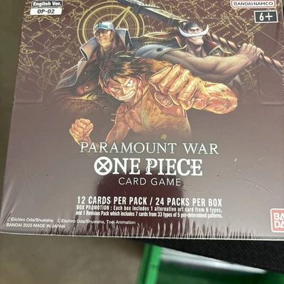 Bandai One Piece TCG Paramount War Card Game English Ver. OP-02 - Booster Box