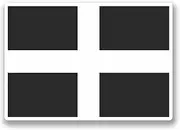 2 x 10cm Cornwall Cornish Flag Vinyl Sticker Decal Laptop Car Tablet Gift #9683 (10cm Wide x 7cm High)