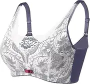 [HONGFSM] Mastectomy Bras Women Pocketed Bra Silicone Breast Prosthesis Support Bra Sexy Lace Wireless Comfort Everyday Bra