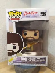 Funko Pop! Bob Ross with Paintbrush #559 Vinyl Figure - w/ protector