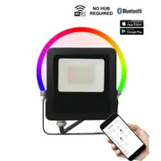 LED Smart Flood Light 30w 5K+RGB in Black