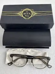 Demo DITA eyeglasses Amora DRX3028-A-BLK-48 RX Black Wood Frame 48-20-145