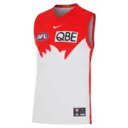Nike Men’s AFL SYDNEY SWANS 2024 Home Jersey - MEDIUM - NEW NWT AUTHENTIC