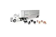 ERTL 1:32 Freightliner 122SD Semi With Livestock Trailer and Cattle