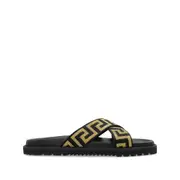 [Versace] Versace Greca-embellished Slides