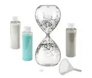 Wedding Sand Ceremony Kit Hourglass Blended Family Unity Set Lid Glass Supplies