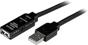 StarTech.com 15-Feet USB 2.0 M/F Active Extension Cable, Black (USB2AAEXT5M)