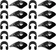 Cable Clips - 10 Sets Sturdy Alloy Base Cable Clamps | Multifunctional Mountain Accessories with Double Sided Tape for Brake/Shifter/Derailleur Cable
