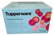 Tupperware Heritage Collection 30 Pcs Food Storage Container Set, Pink, BNIB