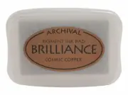 Tsukineko Archival Pigment Brilliance Ink Pad - 094 cosmic copper Metallic