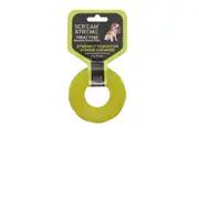Scream Xtreme Treat Tyre Loud Green Dog Toy (Small - 9cm x 3cm)