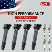 Set of 4 Ignition Coil & 4 Spark Plugs For Jeep Compass Patriot 2.0L 2.4L UF557 (for: Jeep)