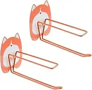 2Pcs Cute Cartoon Coat Hanger Storage Rack Punch Wall Organizer for Versatile Clothes Hanger Hooks for Bathroom and Balcony Easy Installation Stylish
