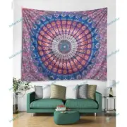 Cotton Bedspread Tapestry Mandala Bed Cover Hippie Gypsy Bohemian Room Decor