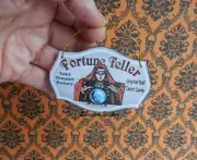 DOLLHOUSE MINIATURE ~ HALLOWEEN ~ FORTUNE TELLER HANGING SIGN BOARD